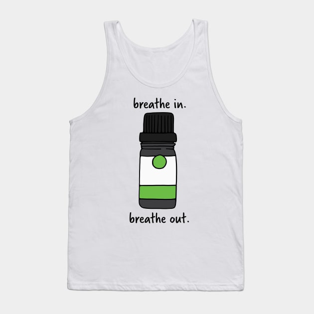 Green Essential Oil Tank Top by murialbezanson